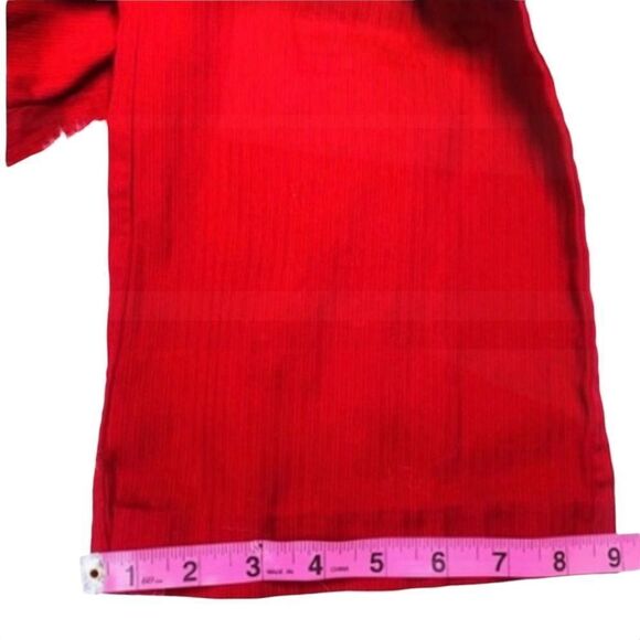 Nine & Co. Red Textured Bootcut Pants - Size 6 - Picture 10 of 11